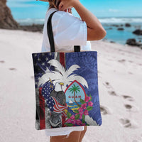 United States Guam Tote Bag USA Eagle Guahan Seal Bougainvillea - Polynesian Pride