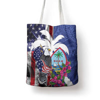 United States Guam Tote Bag USA Eagle Guahan Seal Bougainvillea - Polynesian Pride