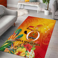 Papua New Guinea Independence Day Area Rug 50th Anniversary Unity in Diversity