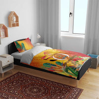 Papua New Guinea Independence Day Bedding Set 50th Anniversary Unity in Diversity