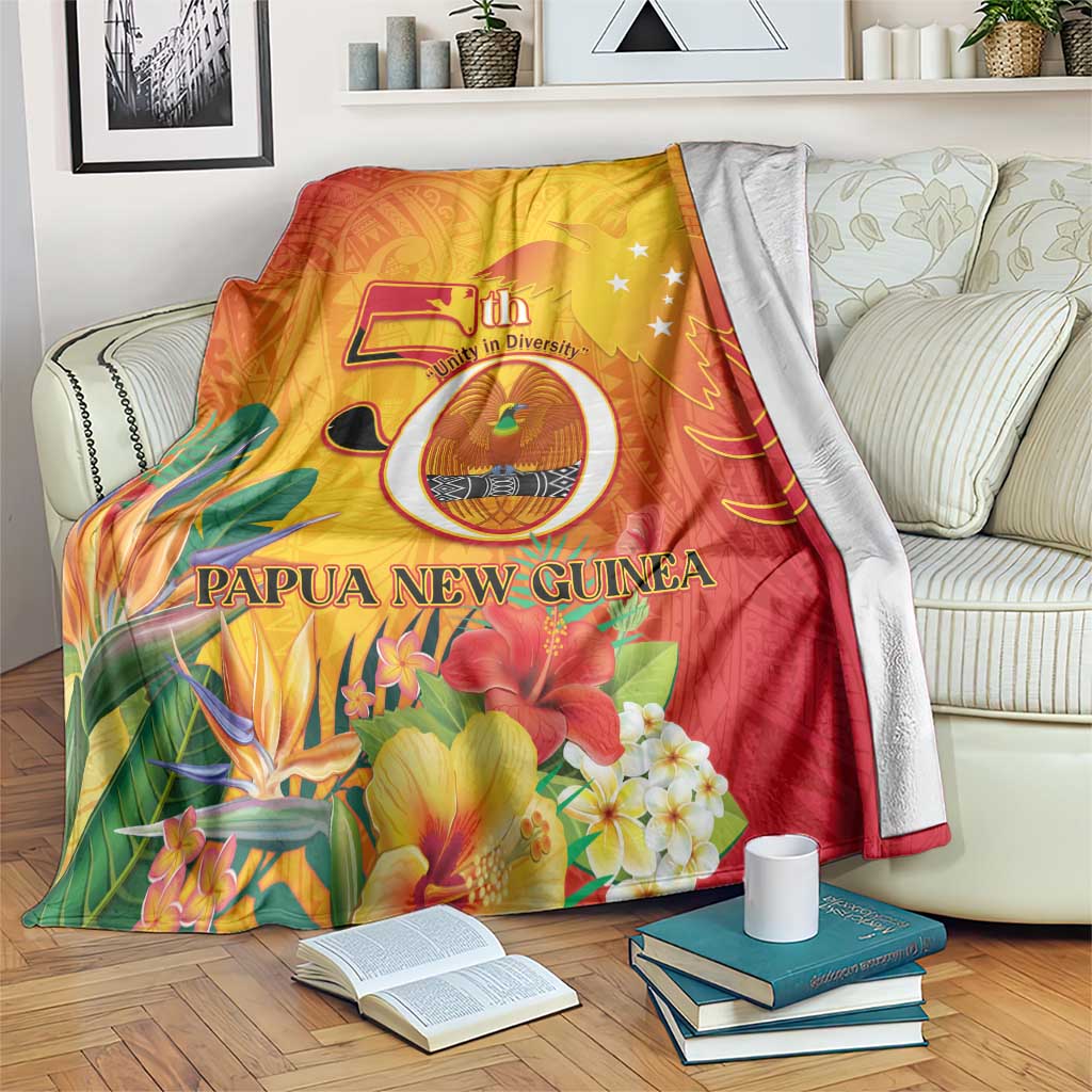 Papua New Guinea Independence Day Blanket 50th Anniversary Unity in Diversity