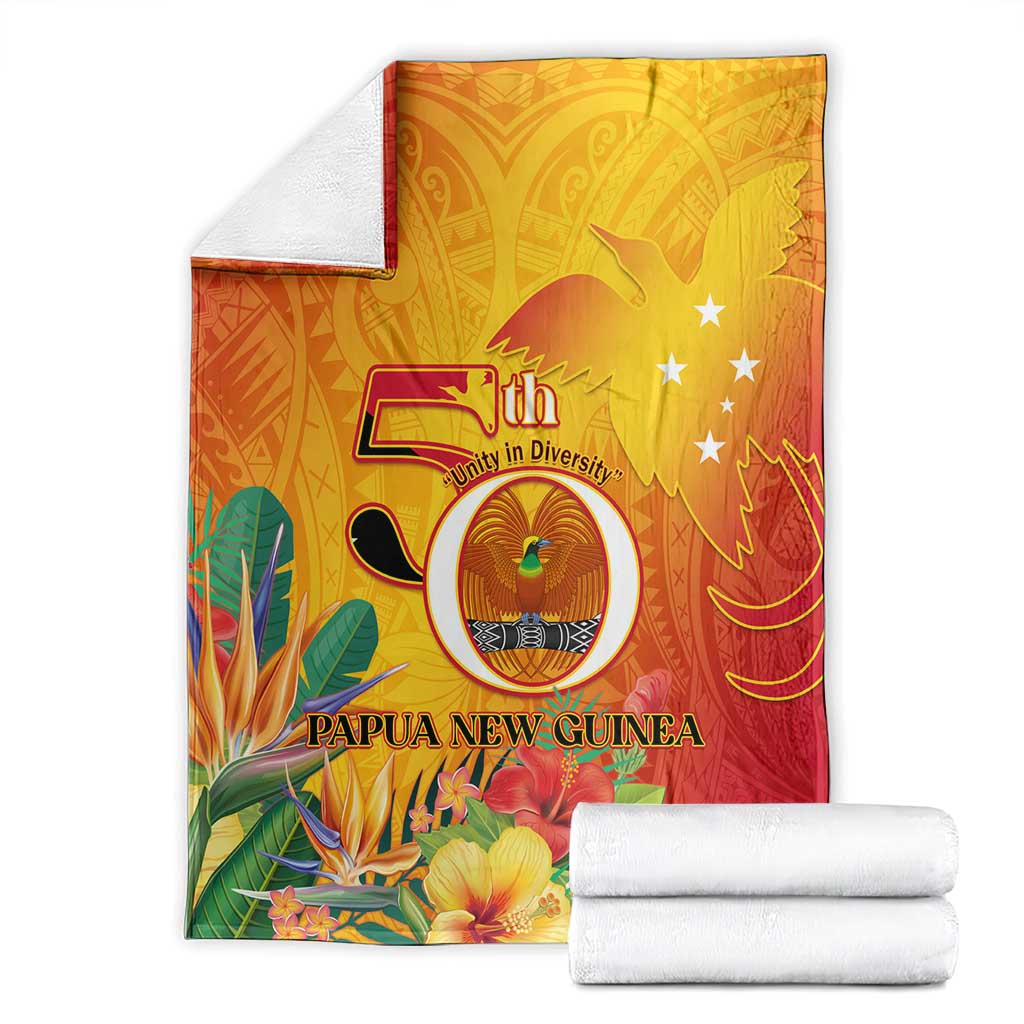 Papua New Guinea Independence Day Blanket 50th Anniversary Unity in Diversity