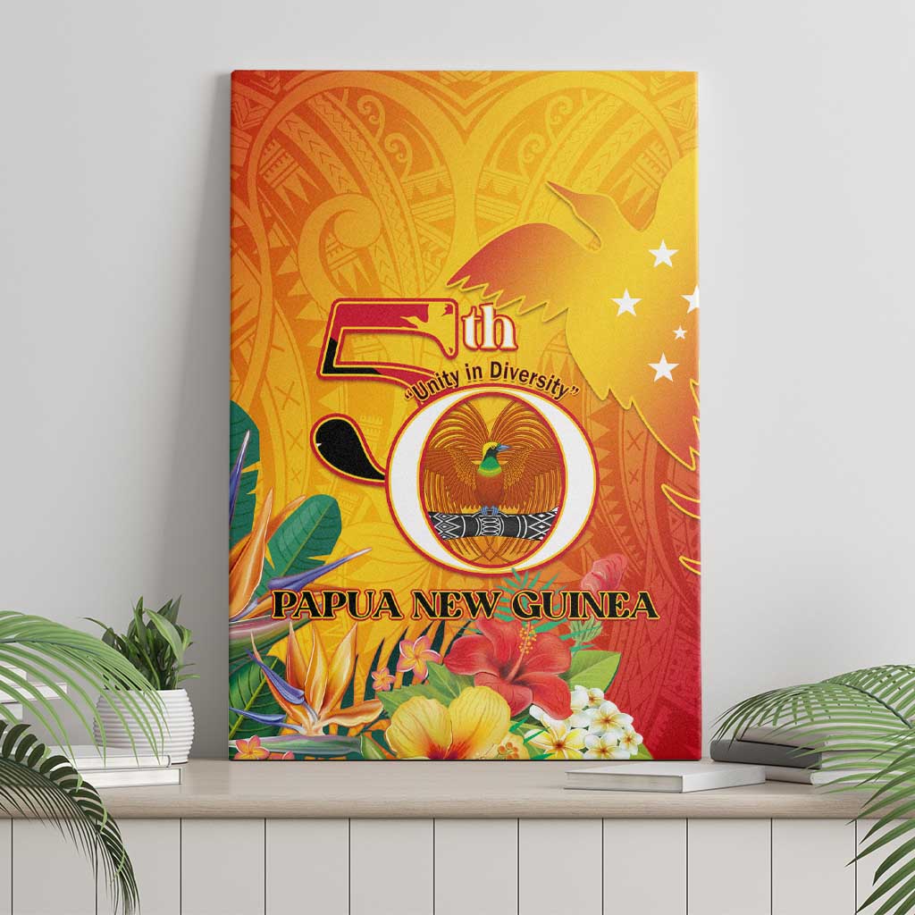 Papua New Guinea Independence Day Canvas Wall Art 50th Anniversary Unity in Diversity