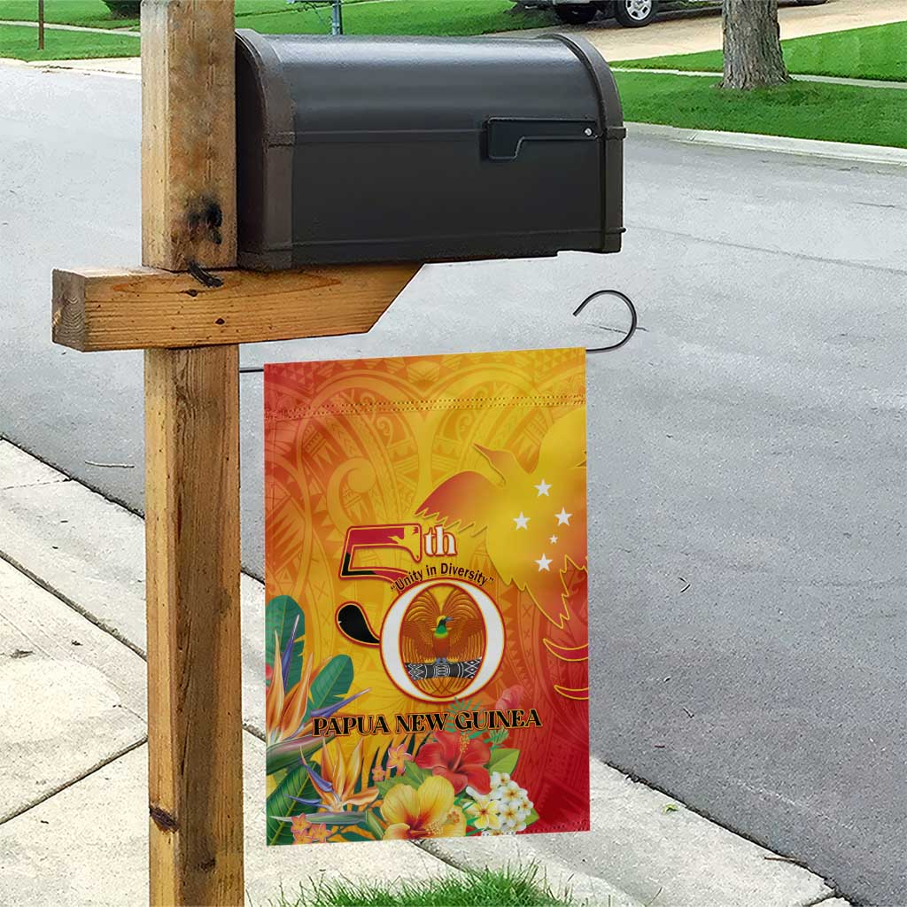 Papua New Guinea Independence Day Garden Flag 50th Anniversary Unity in Diversity