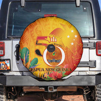 Papua New Guinea Independence Day Spare Tire Cover 50th Anniversary Unity in Diversity