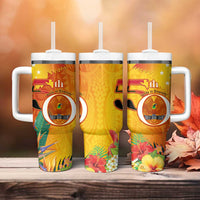 Papua New Guinea Independence Day Tumbler With Handle 50th Anniversary Unity in Diversity