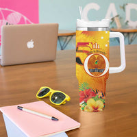 Papua New Guinea Independence Day Tumbler With Handle 50th Anniversary Unity in Diversity