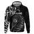 Personalised New Zealand Silver Fern Lacrosse Hoodie Aotearoa Maori Pattern