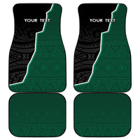 Personalised New Zealand And South Africa Rugby Car Mats 2024 All Black Springboks Mascots Together