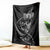 Personalised All Black New Zealand Darts Blanket Aoteroa Fern Maori Galaxy Style