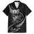Personalised All Black New Zealand Darts Family Matching Off The Shoulder Long Sleeve Dress and Hawaiian Shirt Aoteroa Fern Maori Galaxy Style