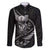 Personalised All Black New Zealand Darts Family Matching Off Shoulder Maxi Dress and Hawaiian Shirt Aoteroa Fern Maori Galaxy Style