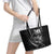 Personalised All Black New Zealand Darts Leather Tote Bag Aoteroa Fern Maori Galaxy Style