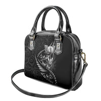 Personalised All Black New Zealand Darts Shoulder Handbag Aoteroa Fern Maori Galaxy Style