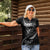 Personalised All Black New Zealand Darts Women Polo Shirt Aoteroa Fern Maori Galaxy Style