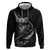 Personalised All Black New Zealand Darts Zip Hoodie Aoteroa Fern Maori Galaxy Style