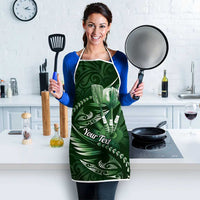 Personalised All Green New Zealand Darts Apron Aoteroa Fern Maori Galaxy Style - Polynesian Pride