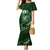Personalised All Green New Zealand Darts Family Matching Mermaid Dress and Hawaiian Shirt Aoteroa Fern Maori Galaxy Style