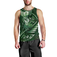 Personalised All Green New Zealand Darts Men Tank Top Aoteroa Fern Maori Galaxy Style