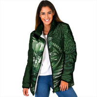 Personalised All Green New Zealand Darts Padded Jacket Aoteroa Fern Maori Galaxy Style - Polynesian Pride