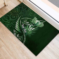 Personalised All Green New Zealand Darts Rubber Doormat Aoteroa Fern Maori Galaxy Style