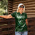 Personalised All Green New Zealand Darts Women Polo Shirt Aoteroa Fern Maori Galaxy Style