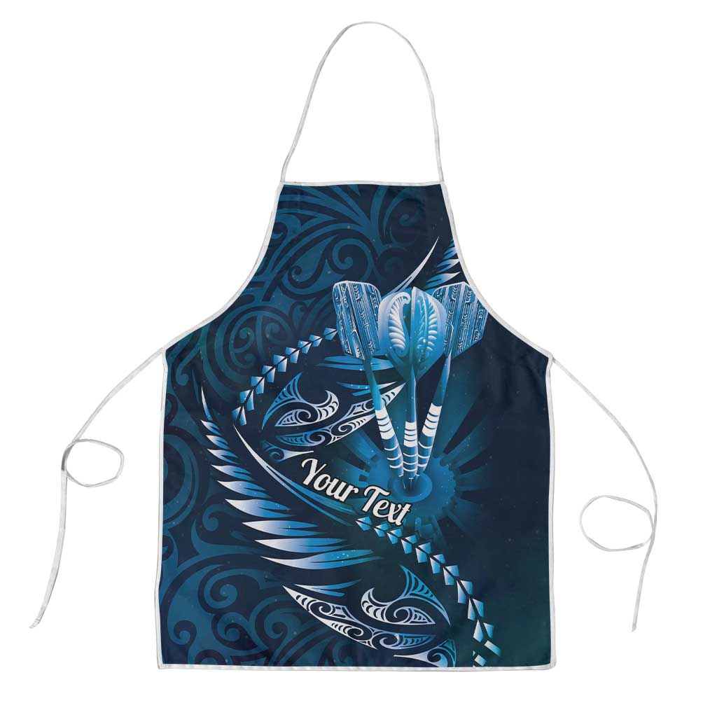 Personalised All Blue New Zealand Darts Apron Aoteroa Fern Maori Galaxy Style - Polynesian Pride