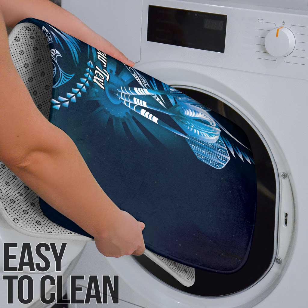 Personalised All Blue New Zealand Darts Bathroom Set Aoteroa Fern Maori Galaxy Style - Polynesian Pride