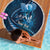 Personalised All Blue New Zealand Darts Beach Blanket Aoteroa Fern Maori Galaxy Style