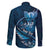 Personalised All Blue New Zealand Darts Family Matching Summer Maxi Dress and Hawaiian Shirt Aoteroa Fern Maori Galaxy Style