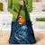 Personalised All Blue New Zealand Darts Grocery Bag Aoteroa Fern Maori Galaxy Style
