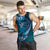Personalised All Blue New Zealand Darts Men Tank Top Aoteroa Fern Maori Galaxy Style