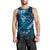 Personalised All Blue New Zealand Darts Men Tank Top Aoteroa Fern Maori Galaxy Style