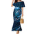 Personalised All Blue New Zealand Darts Mermaid Dress Aoteroa Fern Maori Galaxy Style