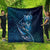 Personalised All Blue New Zealand Darts Quilt Aoteroa Fern Maori Galaxy Style