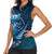 Personalised All Blue New Zealand Darts Women Sleeveless Polo Shirt Aoteroa Fern Maori Galaxy Style