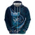 Personalised All Blue New Zealand Darts Zip Hoodie Aoteroa Fern Maori Galaxy Style