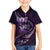 Personalised All Purple New Zealand Darts Kid Hawaiian Shirt Aoteroa Fern Maori Galaxy Style