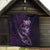 Personalised All Purple New Zealand Darts Quilt Aoteroa Fern Maori Galaxy Style