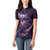Personalised All Purple New Zealand Darts Women Polo Shirt Aoteroa Fern Maori Galaxy Style
