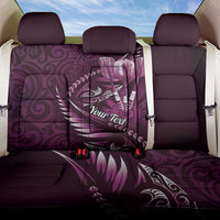 Personalised All Pink New Zealand Darts Back Car Seat Cover Aoteroa Fern Maori Galaxy Style