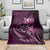 Personalised All Pink New Zealand Darts Blanket Aoteroa Fern Maori Galaxy Style