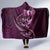 Personalised All Pink New Zealand Darts Hooded Blanket Aoteroa Fern Maori Galaxy Style