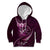 Personalised All Pink New Zealand Darts Kid Hoodie Aoteroa Fern Maori Galaxy Style