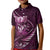 Personalised All Pink New Zealand Darts Kid Polo Shirt Aoteroa Fern Maori Galaxy Style