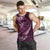 Personalised All Pink New Zealand Darts Men Tank Top Aoteroa Fern Maori Galaxy Style