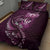 Personalised All Pink New Zealand Darts Quilt Bed Set Aoteroa Fern Maori Galaxy Style