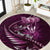 Personalised All Pink New Zealand Darts Round Carpet Aoteroa Fern Maori Galaxy Style
