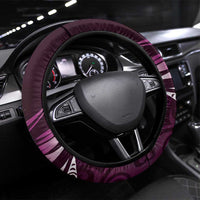 All Pink New Zealand Darts Steering Wheel Cover Aoteroa Fern Maori Galaxy Style