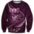 Personalised All Pink New Zealand Darts Sweatshirt Aoteroa Fern Maori Galaxy Style